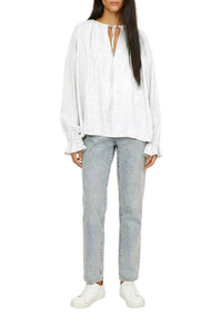 Ava print blouse - Milk