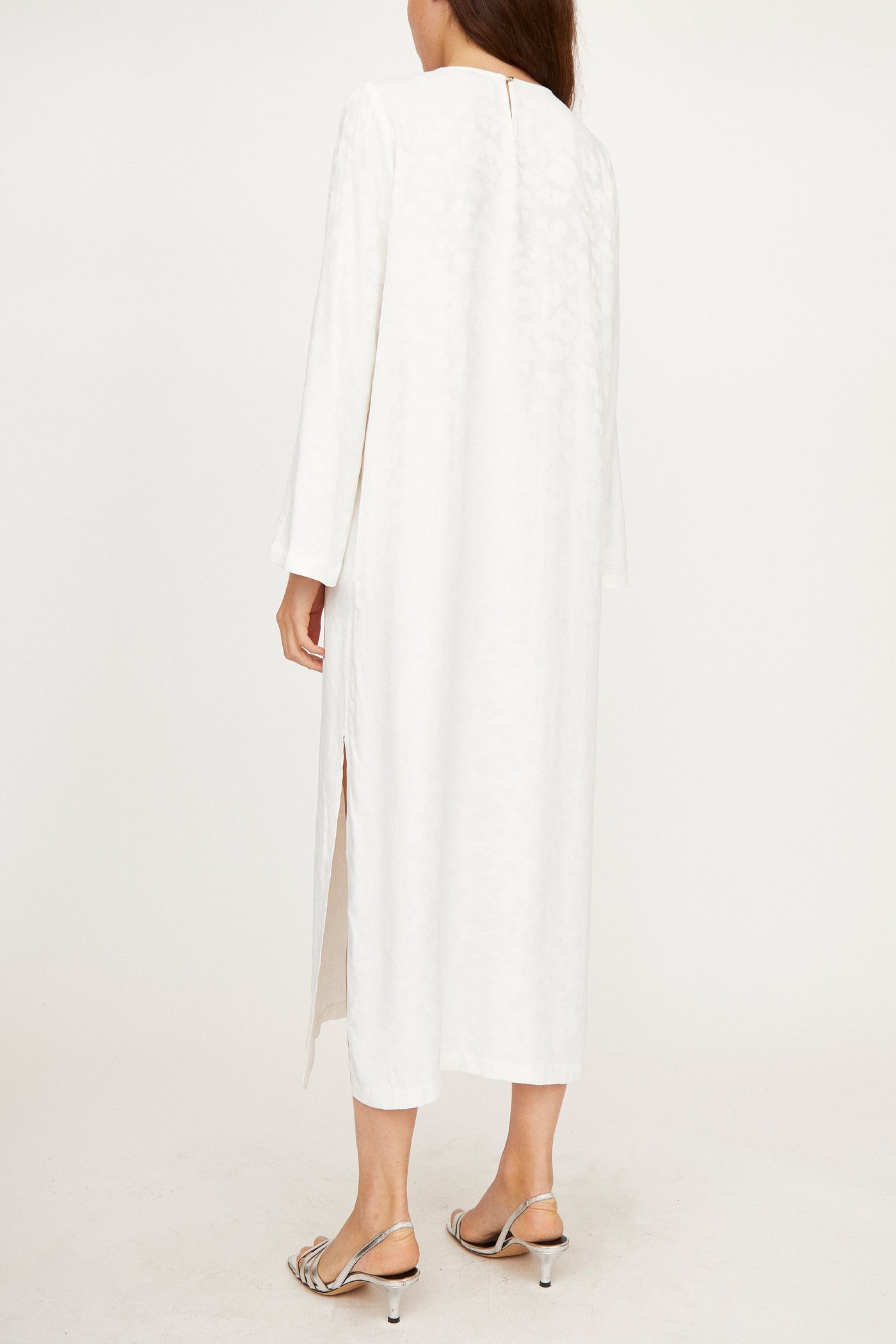 Hugo print midi dress - Milk