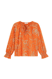 Ava patterned blouse - Earth