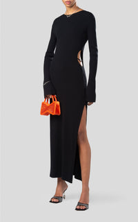 Cut-out midi dress - Black