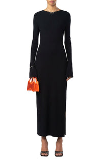 Cut-out midi dress - Black