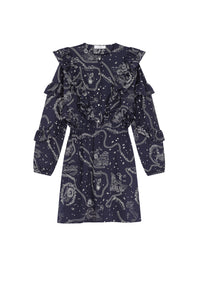 Robe courte Daily à motif - Marine