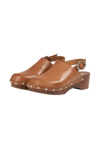 Sandales Mary en cuir - Camel