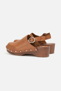 Sandales Mary en cuir - Camel