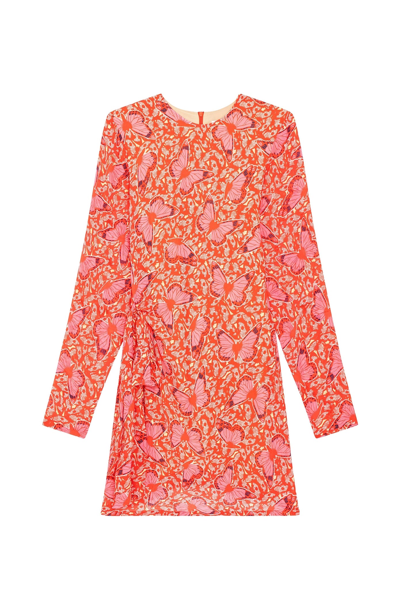 Virna butterfly short dress - Red
