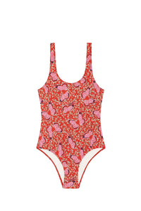 Maillot de bain Pamela à motif papillon - Rouge