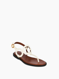 BASEPLUS_Gesso FLAT SANDALS - Gesso