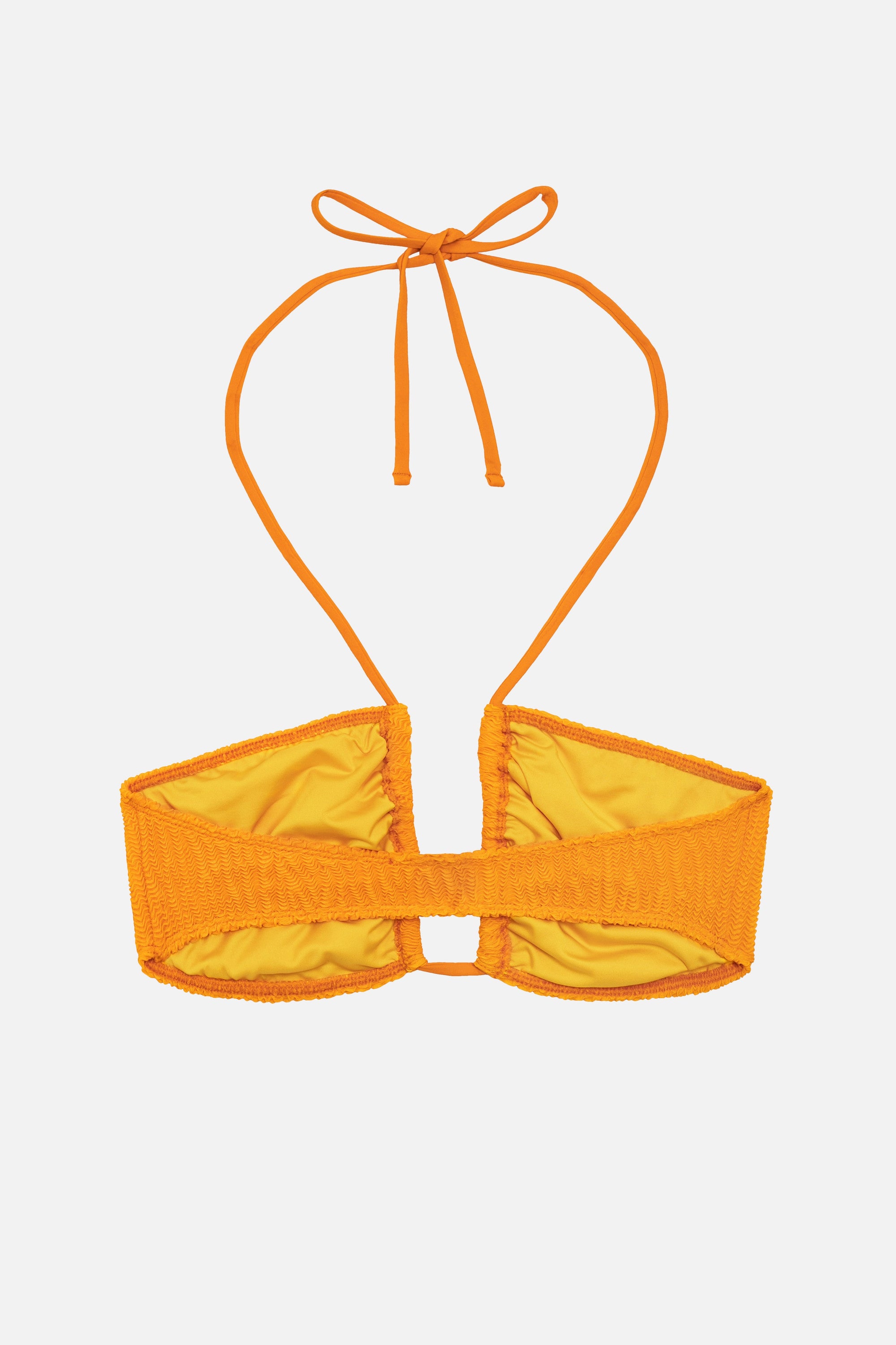 Haut de maillot Molly à effet gauffré - Mandarine