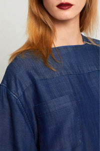 Blouse Kolmann coupe ample - Navy