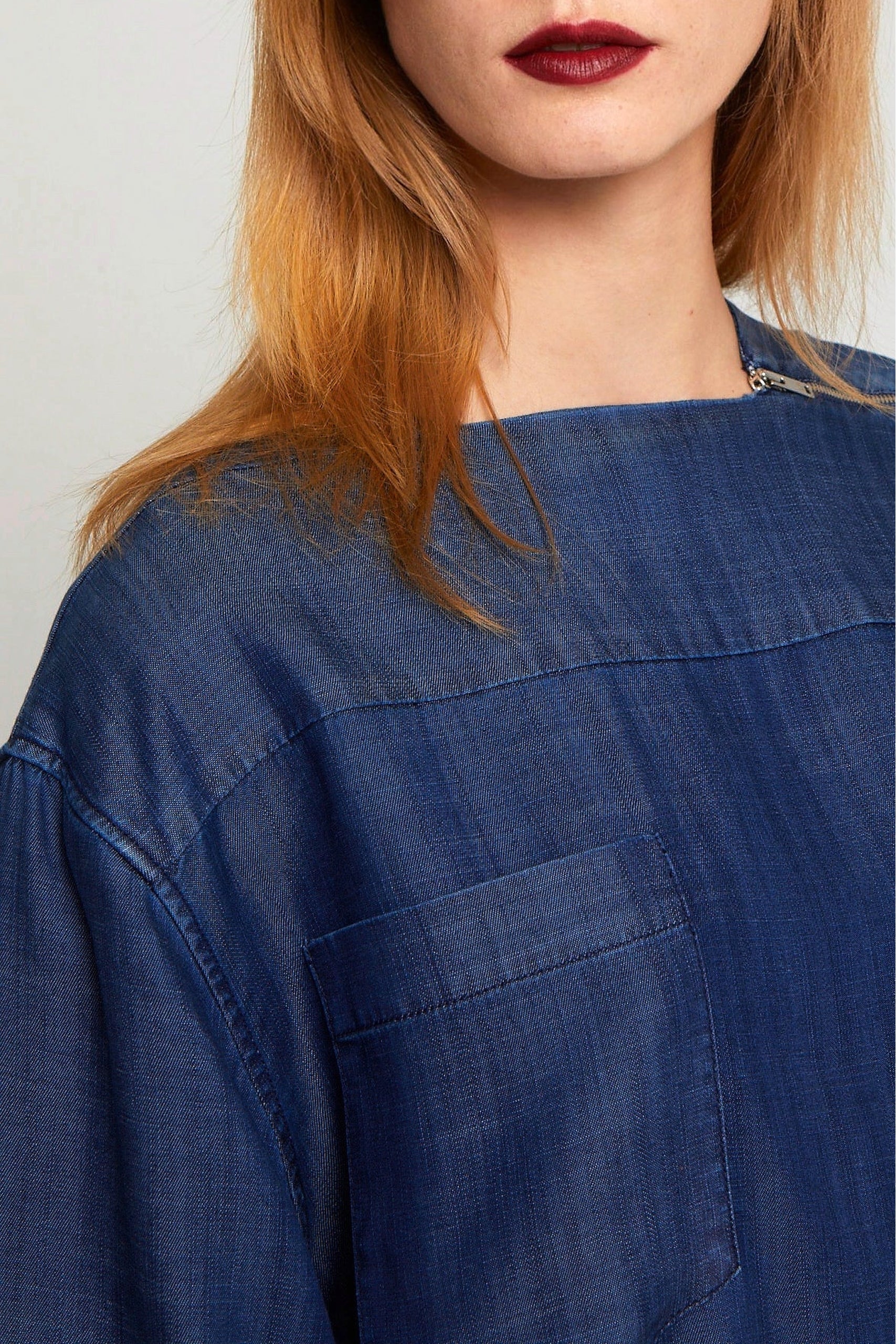 Blouse Kolmann coupe ample - Navy