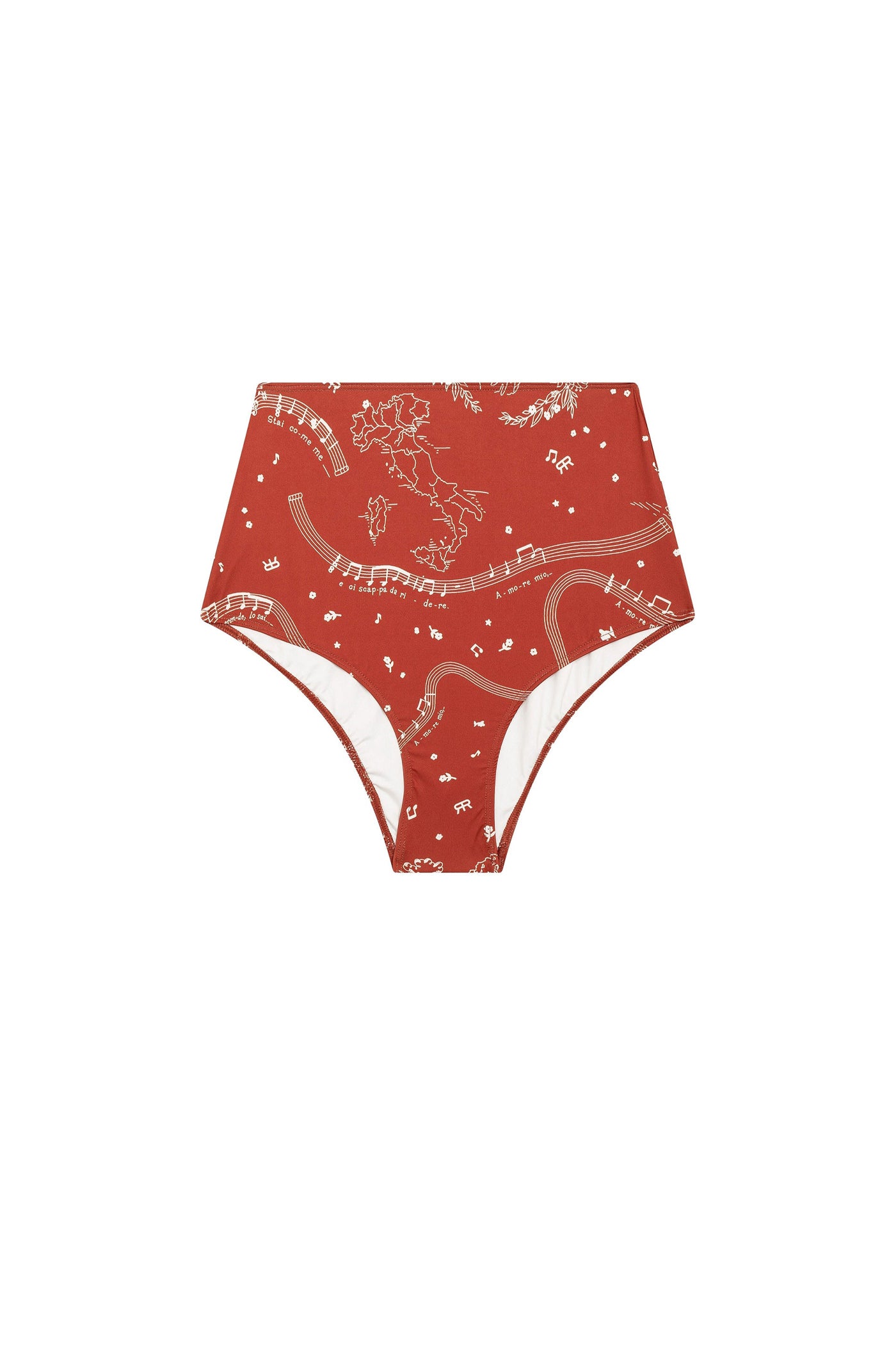 Bas de maillot de bain Dory à motif - Terre