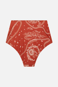 Bas de maillot de bain Dory à motif - Terre
