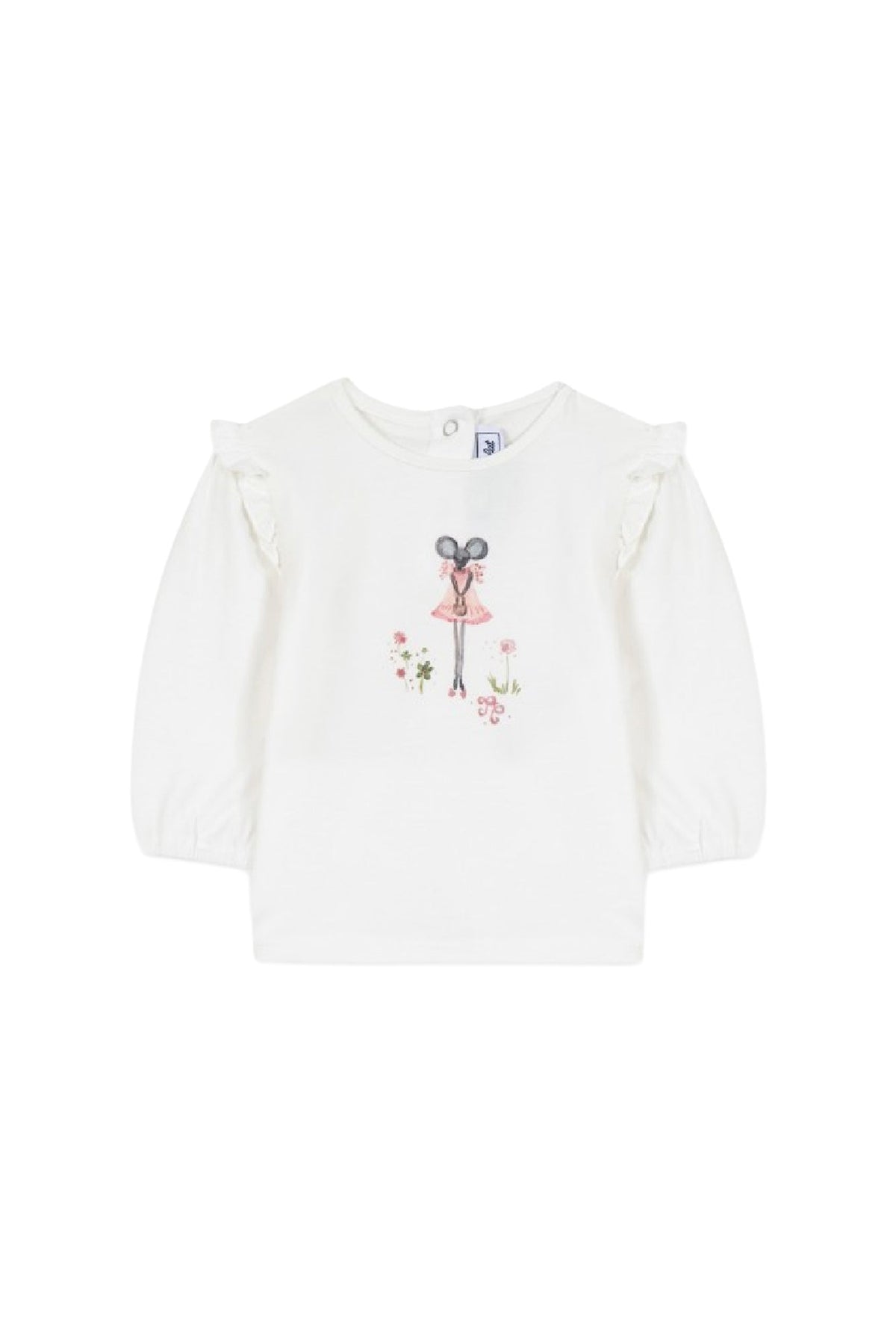 T-shirt Baby promenade romantique - Nacre