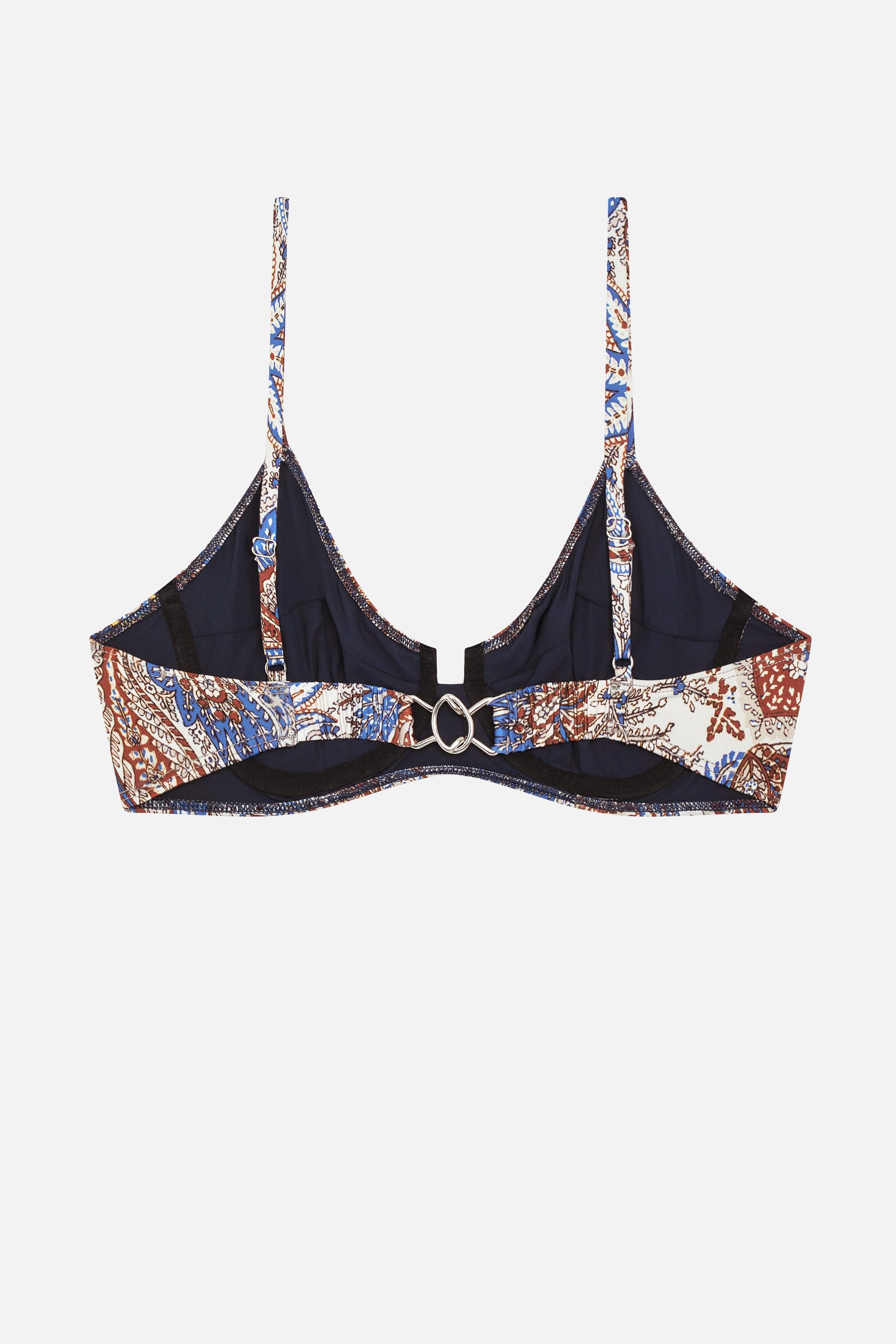 Haut de maillot Boy à motif paisley - Denim