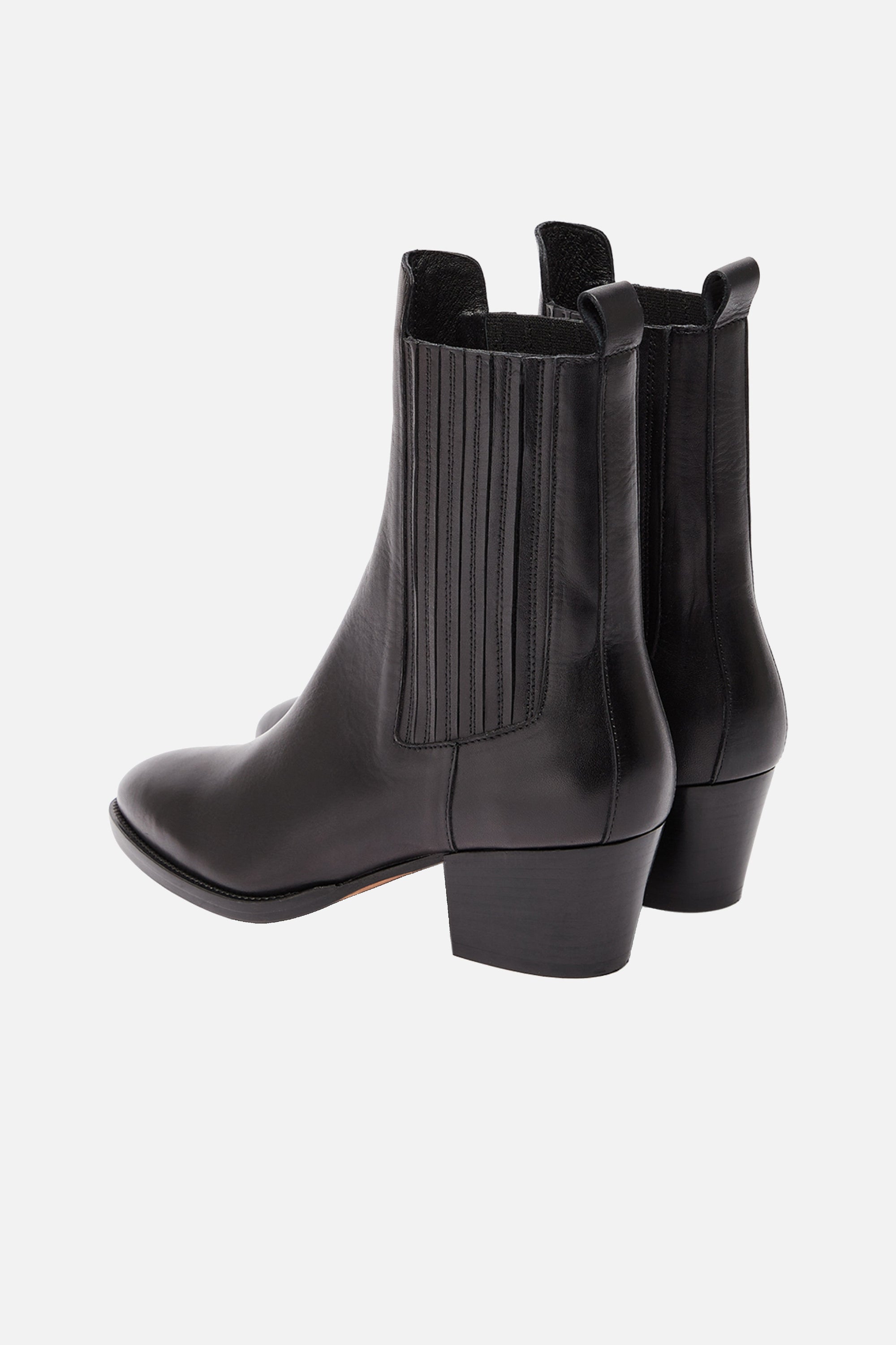 Bottes Mania en cuir - Noir