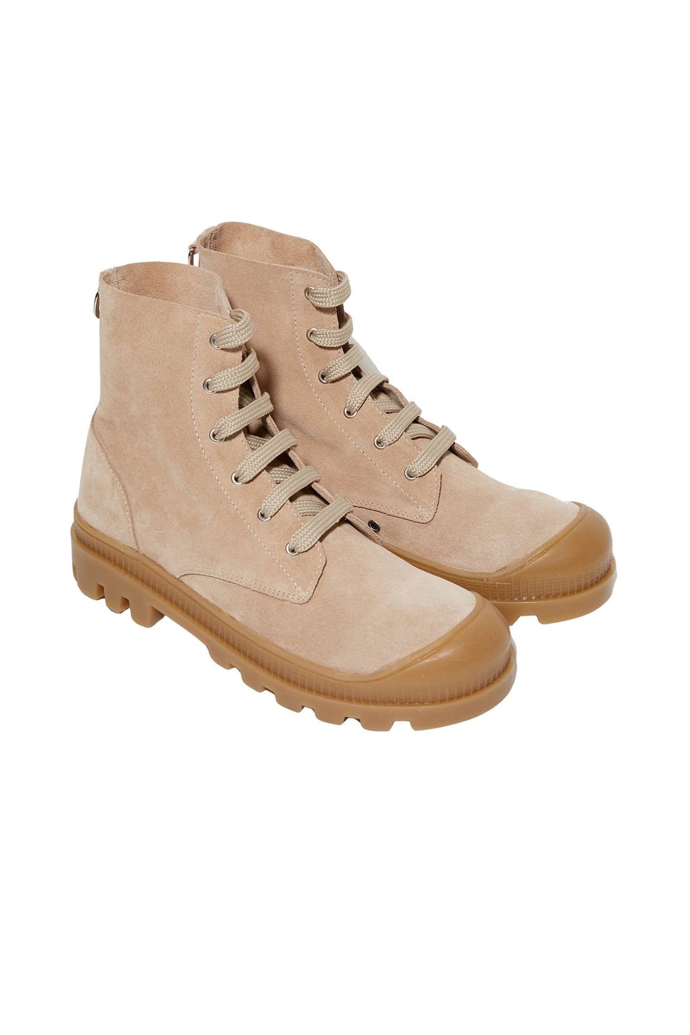 Baskets Rhodes en cuir - Beige