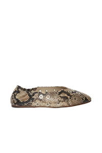 Ballerines Charlotte en cuir - Imprimé