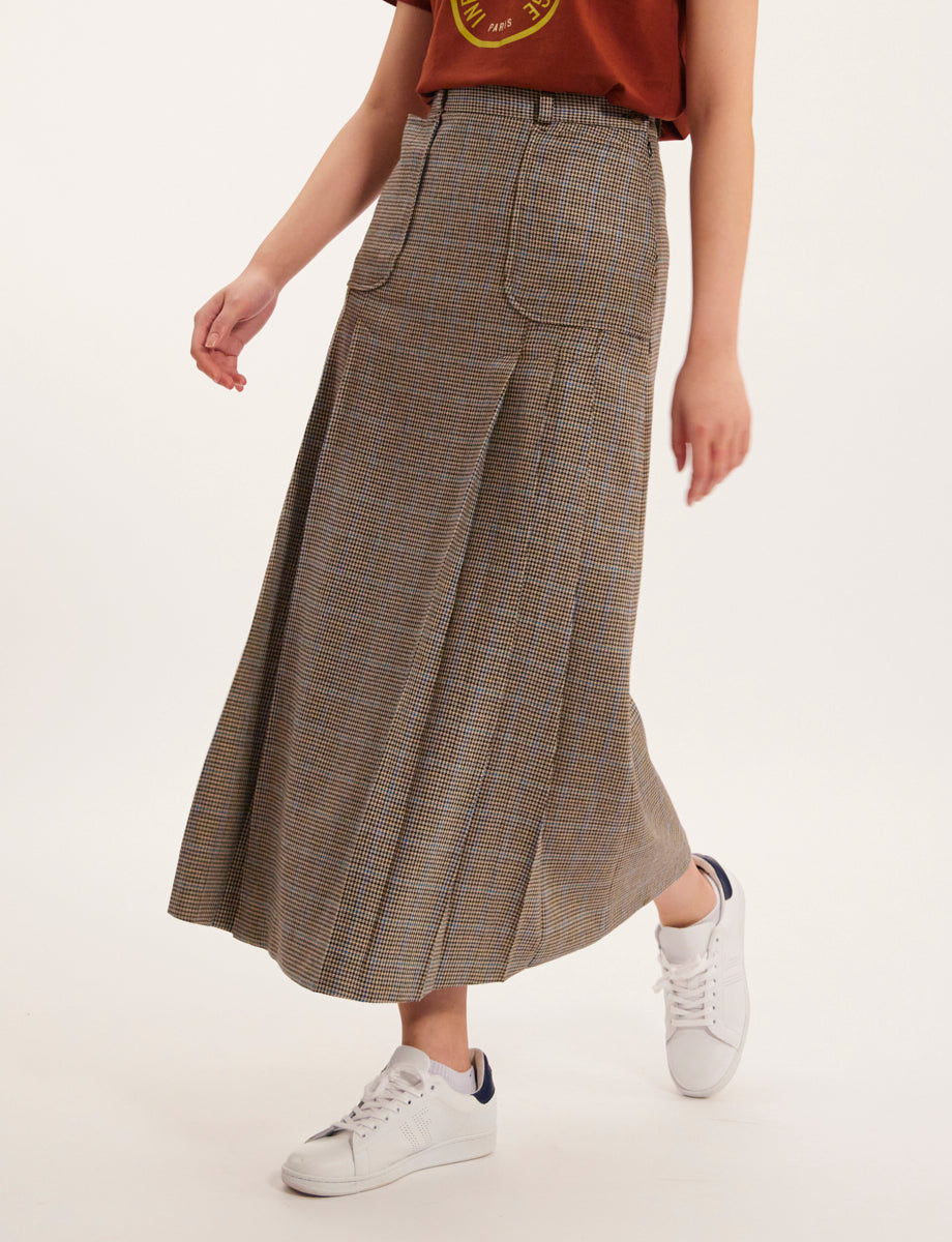 16qty RELIQUAT 90€ 14,3%  / Jupe Leila en laine mélangée - Multicolor