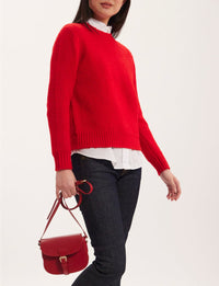 6qty RELIQUAT 110€ 0%  / Pull Laia en laine - Red Intense