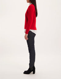 6qty RELIQUAT 110€ 0%  / Pull Laia en laine - Red Intense