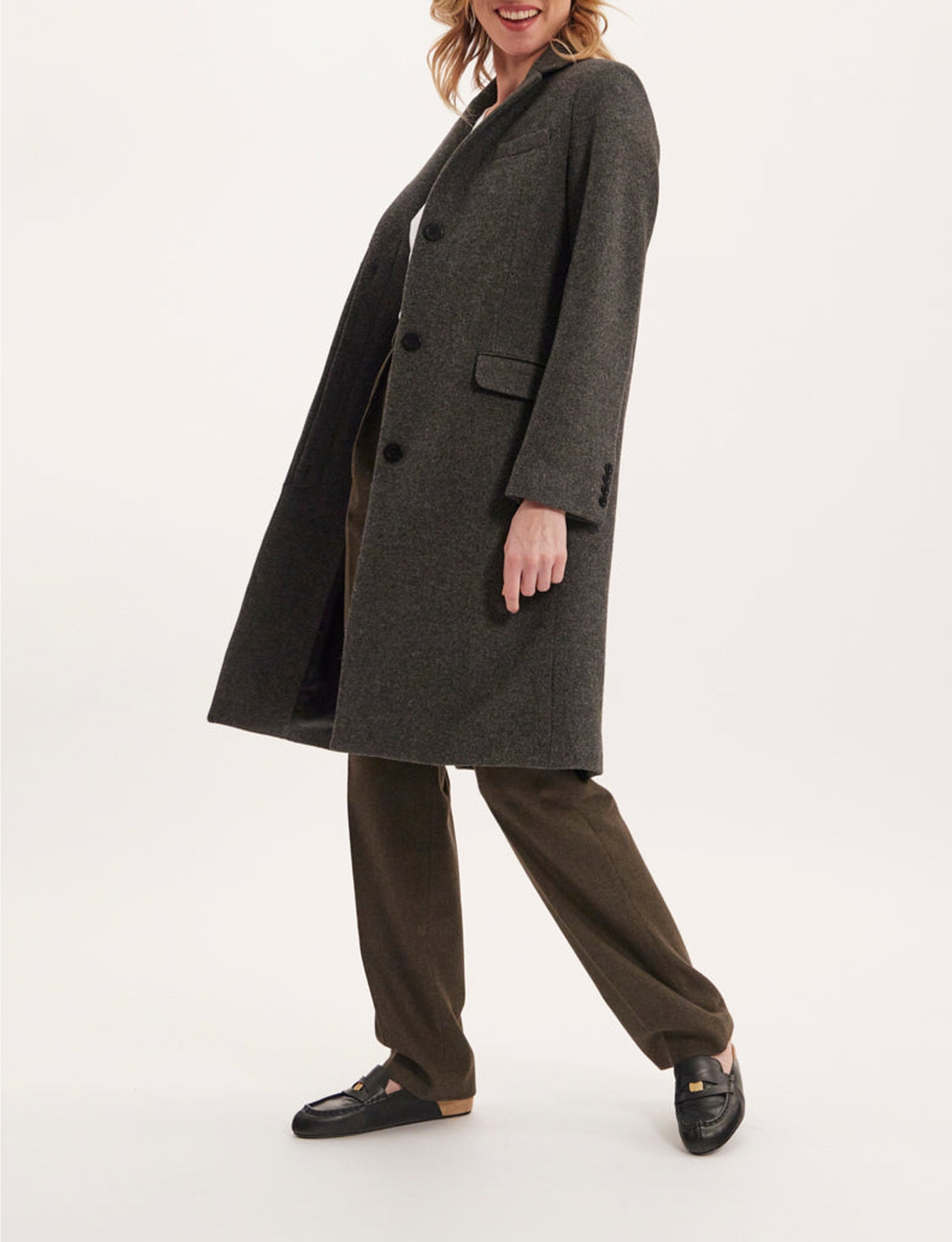 1qty RELIQUAT 190€ 0%  / Manteau Franck en laine - Grey