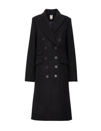 3qty RELIQUAT 250€ 100%  / Manteau Mauricette en laine - Black