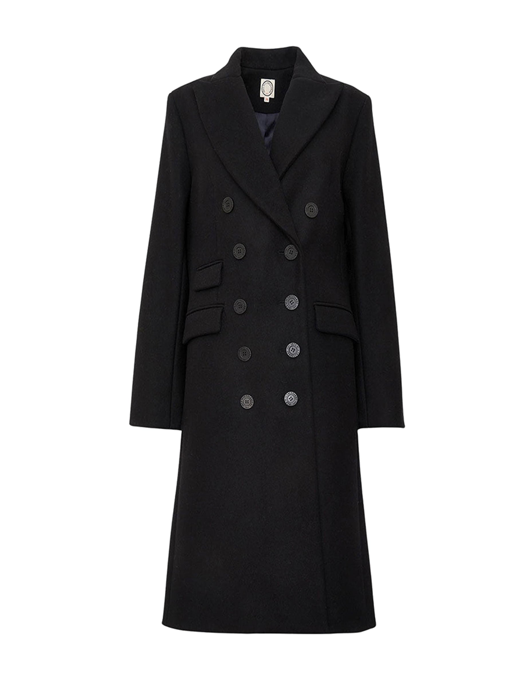 3qty RELIQUAT 250€ 100%  / Manteau Mauricette en laine - Black