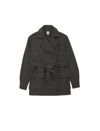 9qty RELIQUAT 150€ 20%  / Manteau Romaric en laine - Grey