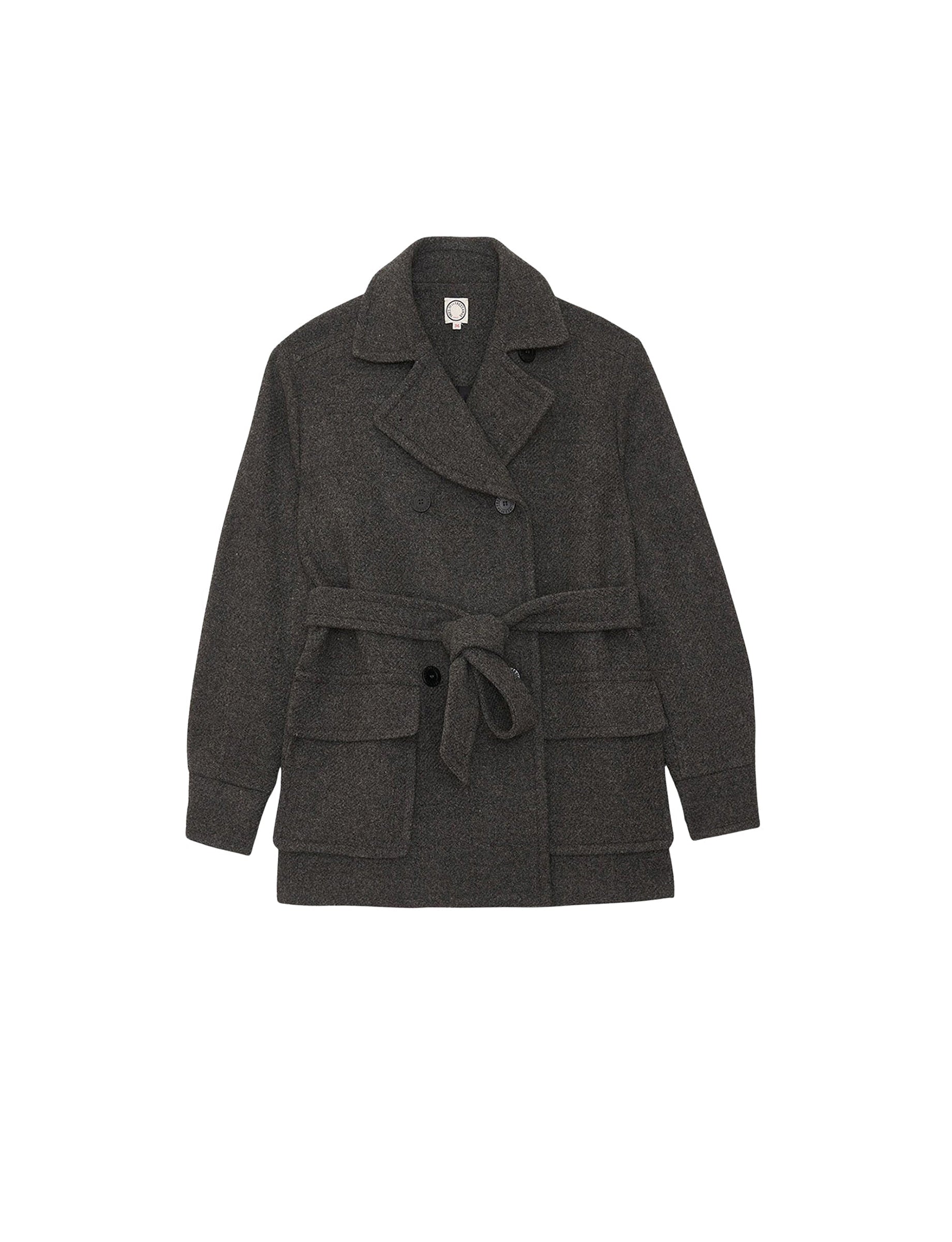 9qty RELIQUAT 150€ 20%  / Manteau Romaric en laine - Grey