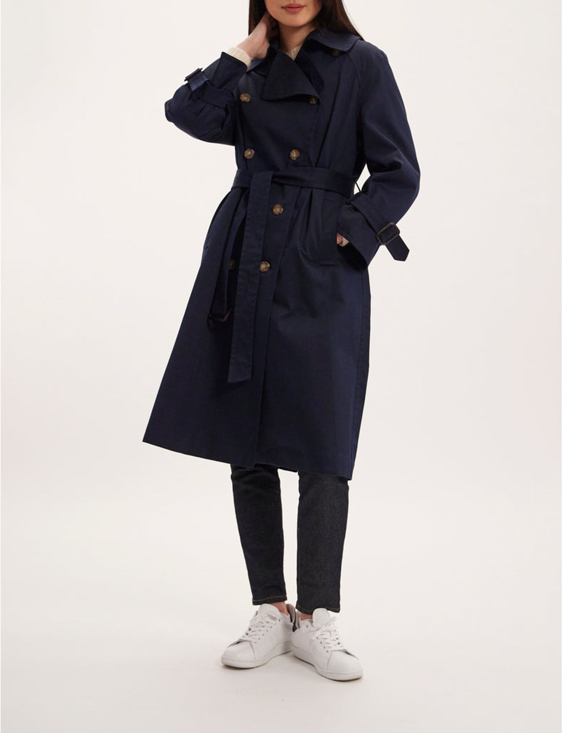 2qty RELIQUAT 150€ 71,4%  / Trench-coat Blake ceinturé - Blue Ink