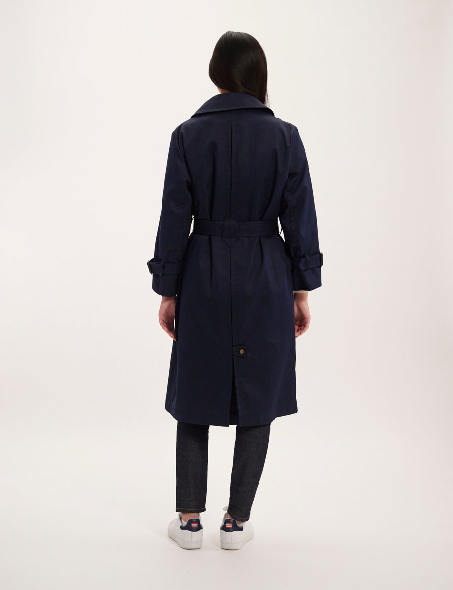 2qty RELIQUAT 150€ 71,4%  / Trench-coat Blake ceinturé - Blue Ink