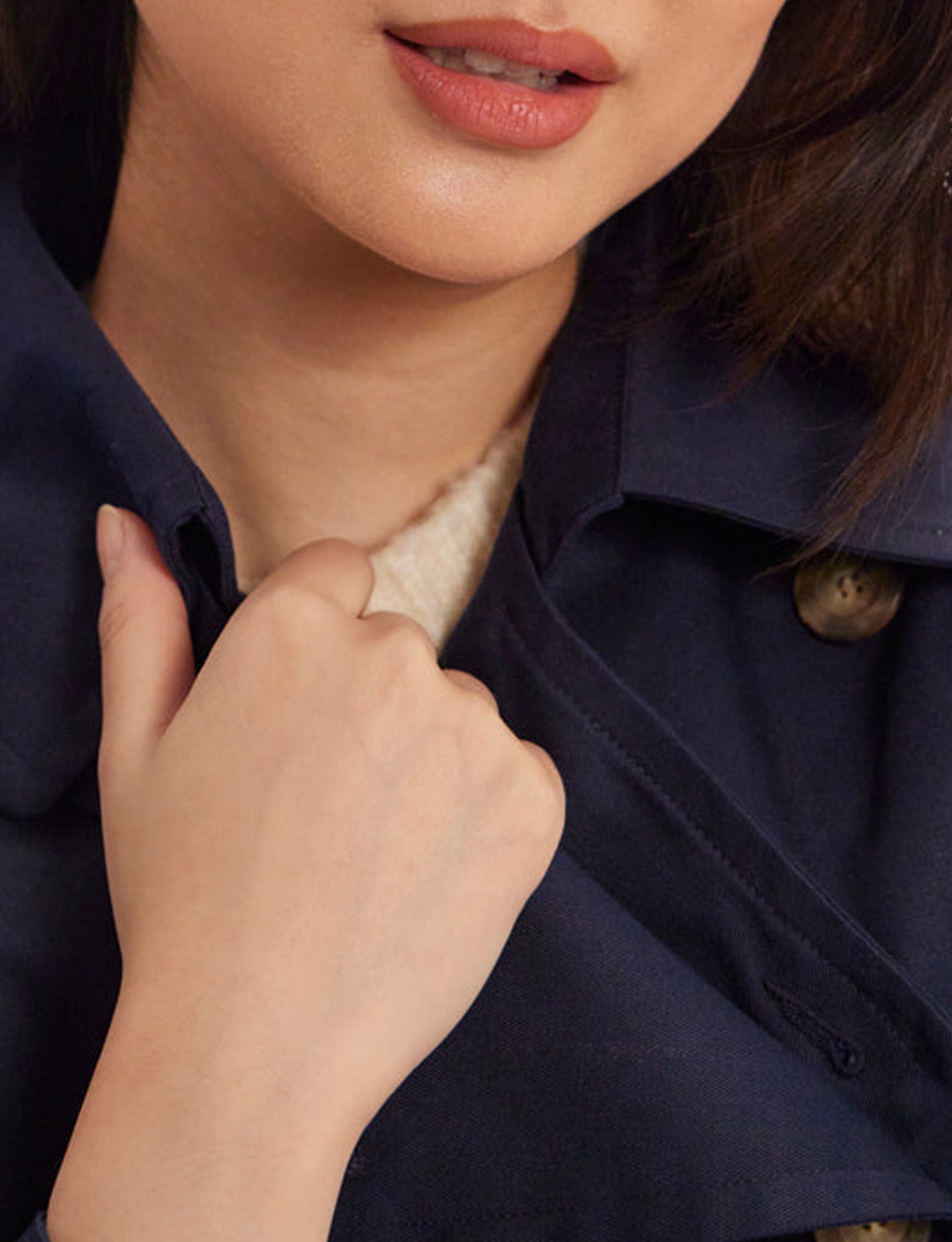 2qty RELIQUAT 150€ 71,4%  / Trench-coat Blake ceinturé - Blue Ink