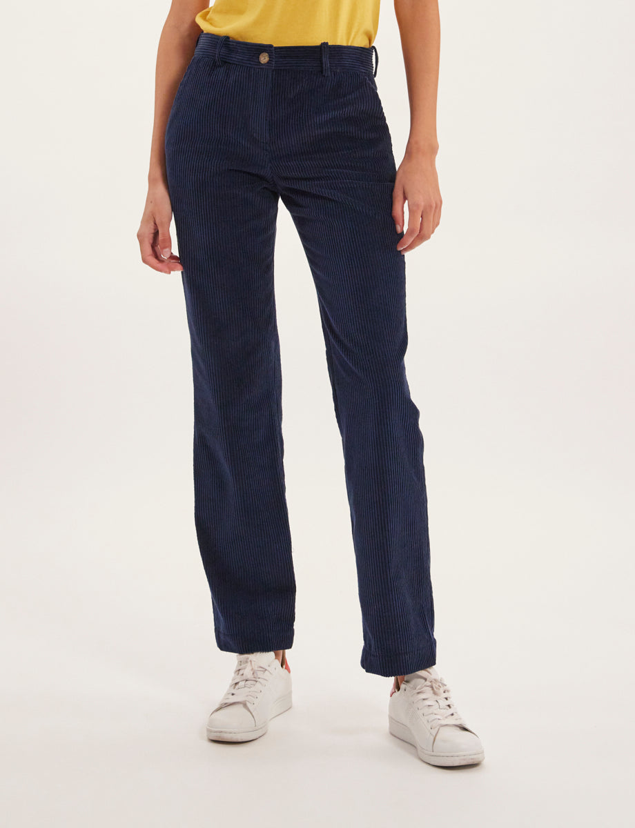 5qty RELIQUAT 75€ 50%  / Pantalon droit Francisco - Blue Navy