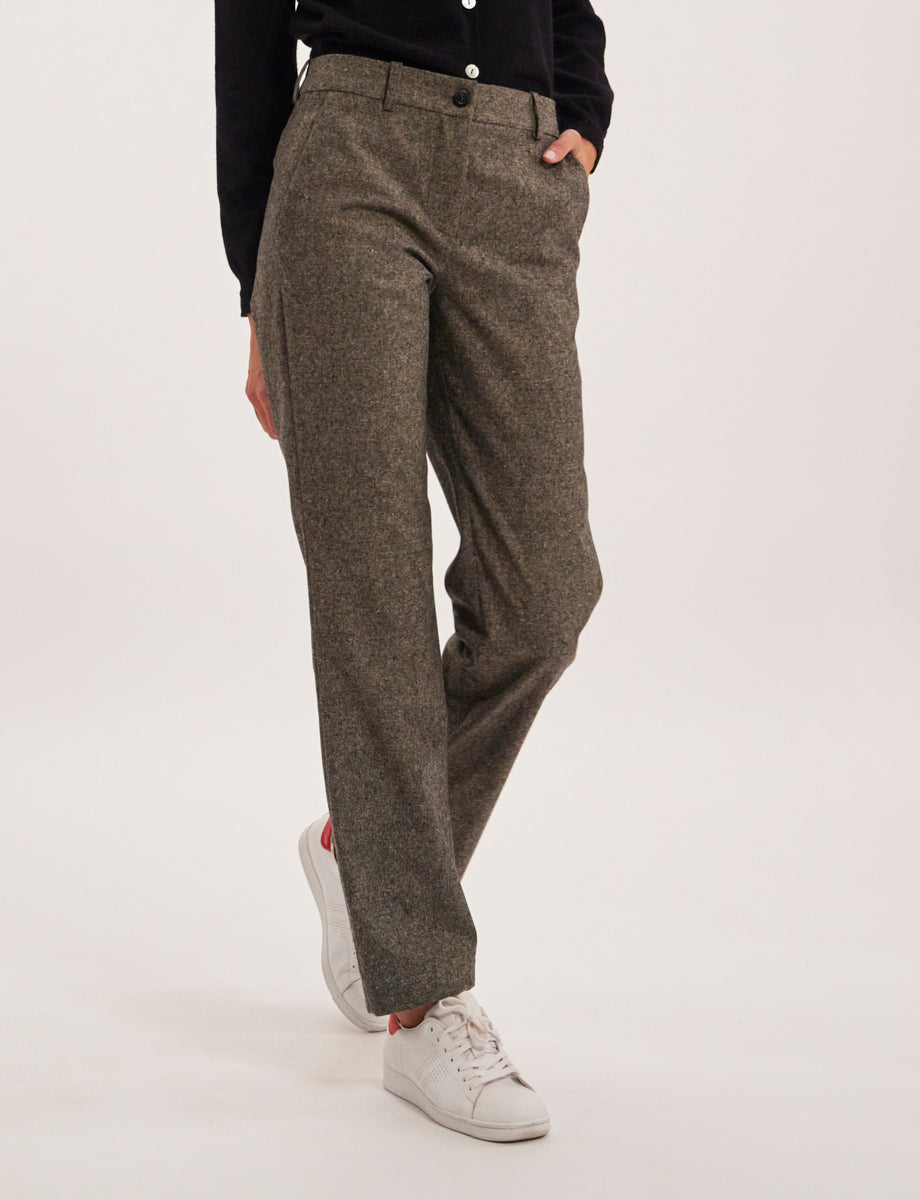 5qty RELIQUAT 75€ 66,7%  / Pantalon droit Francisco en laine - Grey