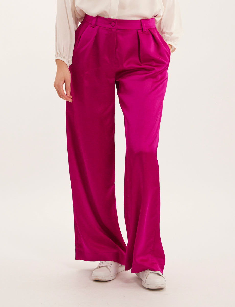 4qty RELIQUAT 75€ 14,3%  / Pantalon large Luciano - Pink