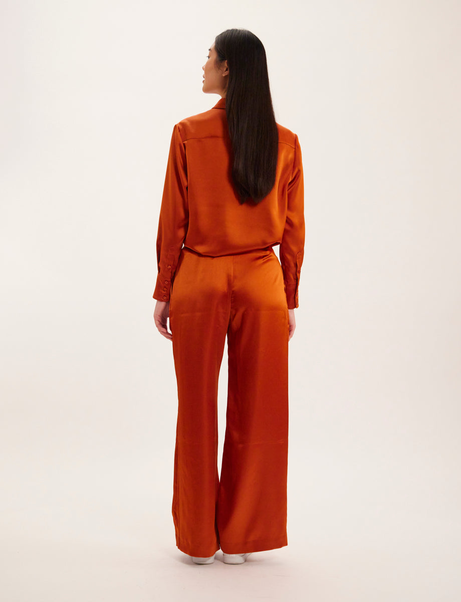 24qty RELIQUAT 75€ 0%  / Pantalon large Luciano - Rust