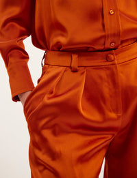 24qty RELIQUAT 75€ 0%  / Pantalon large Luciano - Rust