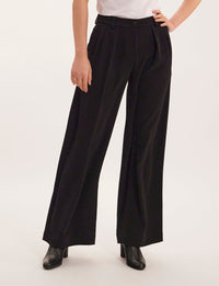 3qty RELIQUAT 75€ 100%  / Pantalon large Luciano - Black