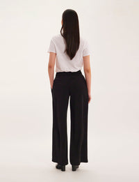 3qty RELIQUAT 75€ 100%  / Pantalon large Luciano - Black