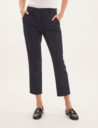 6qty RELIQUAT 75€ 11,1%  / Pantalon 7/8 Audrey en laine - Black Navy