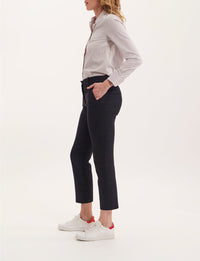 6qty RELIQUAT 75€ 11,1%  / Pantalon 7/8 Audrey en laine - Black Navy