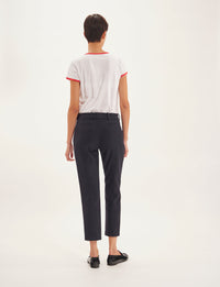 6qty RELIQUAT 75€ 11,1%  / Pantalon 7/8 Audrey en laine - Black Navy