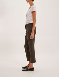 30qty RELIQUAT 75€ 6,9%  / Pantalon 7/8 Audrey en laine - Khaki