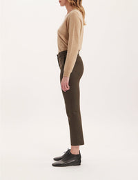 30qty RELIQUAT 75€ 6,9%  / Pantalon 7/8 Audrey en laine - Khaki