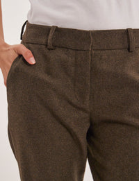 30qty RELIQUAT 75€ 6,9%  / Pantalon 7/8 Audrey en laine - Khaki