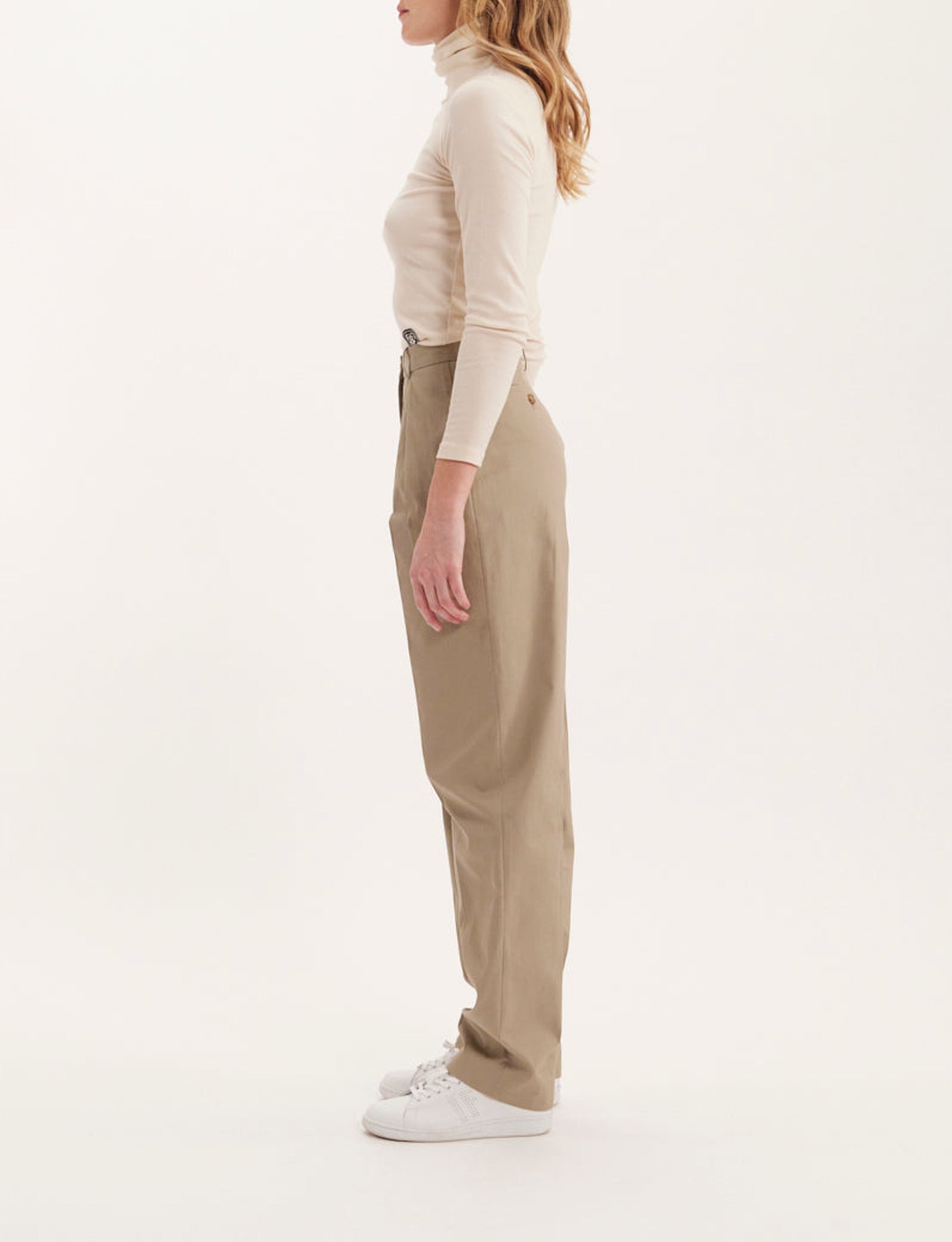 37qty RELIQUAT 75€ 0%  / Pantalon taille haute Marlow - Beige