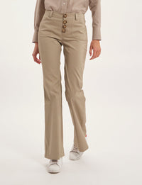 3qty RELIQUAT 75€ 0%  / Pantalon flare Charlotte - Beige