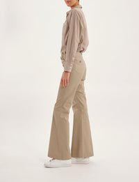 3qty RELIQUAT 75€ 0%  / Pantalon flare Charlotte - Beige