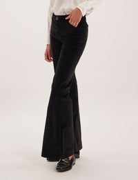 21qty RELIQUAT 75€ 25%  / Pantalon flare Charlotte - Black