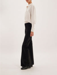 21qty RELIQUAT 75€ 25%  / Pantalon flare Charlotte - Black